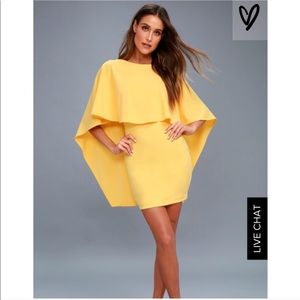 Yellow Backless Lulu’s Dress “Best is Yet to Come”